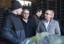 Министерот Димковски ги посети пунктовите за откупот на зимската зелка во валандовско