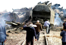 (18.02.2004г.) Товарен воз експлодирал, имало над 300 мртви и скршени прозорци на станови на 10км оддалеченост