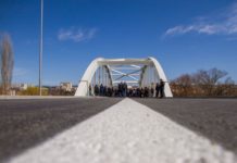 (ФОТО ГАЛЕРИЈА) Штип по шест децении доби современ мост кој ќе го носи името „Иднина“