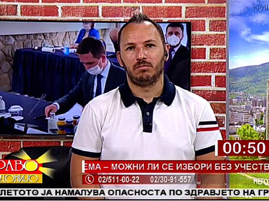 Мицкоски само кажува алгоритми и равенки, со него нема договор – коментар на гледач во “Здраво Македонијо” на Канал 5 ТВ