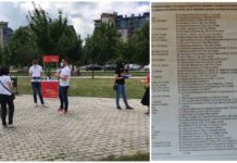(ФОТО) Зорица Џингова, бр. 72 на списокот на лица кои одбиле да одат во самоизолација, дели флаери на штанд на ДПMНЕ во Аеродром?!
