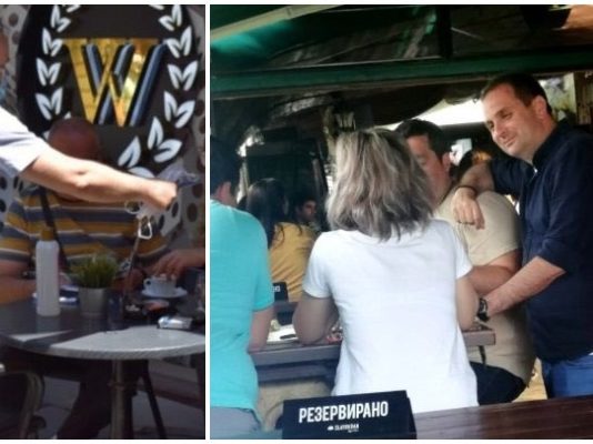 (ФОТО) Чулев кога делеше маски во Битола заборавил да му подели една и на Андреј Василевски, началникот на СВР Битола?!