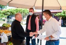 Николовски меѓу пазарџиите во Зрновци: Имаме план, имаме програма, знаеме како треба да се развива општината