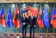 Тасевски од Тирана: Ќе се интензивира соработката меѓу Македонија и Албанија во борбата против тероризмот и организираниот криминал