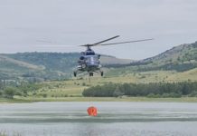 Уапсен маж кој со камења фрлал кон полициски хеликоптер