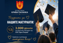 Секој матурант од Крива Паланка доби по 3.000 денари